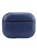 Кожаный футляр Leather series для наушников AirPods Pro Синий