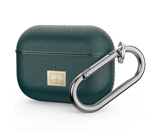 TPU футляр Leather Type для наушников AirPods Pro Зеленый