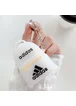 Силиконовый футляр Brand для наушников AirPods 1/2 + кольцо Adidas Bag White