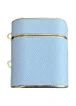Кожаный футляр Suitcase для наушников AirPods 1/2 Blue