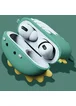 Силиконовый футляр Cartoons&Heroes для наушников AirPods 3 + карабин Дракон зеленый