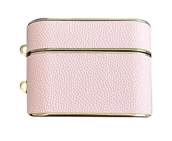 Кожаный футляр Suitcase для наушников AirPods Pro / Pro 2 Pink