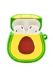 Силиконовый футляр Smile Fruits series для наушников AirPods 1/2 + кольцо Avocado