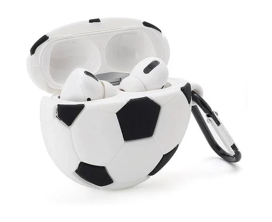 Силиконовый футляр Brand для наушников AirPods 3 + карабин Football