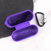 Силиконовый футляр с микрофиброй для наушников Airpods Pro Фиолетовый / Ultra Violet
