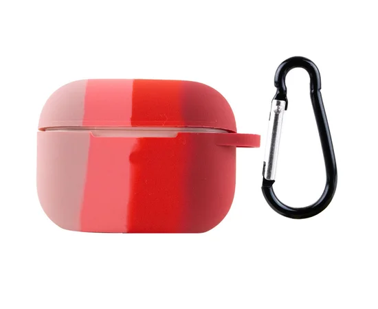 Силиконовый футляр Colorfull для наушников AirPods Pro Розовый / Красный