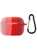 Силиконовый футляр Colorfull для наушников AirPods Pro Розовый / Красный