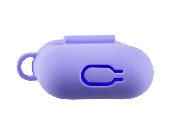 Силиконовый футляр New с карабином для наушников Airpods 1/2 Сиреневый / Dasheen