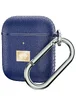 TPU футляр Leather Type для наушников AirPods 1/2 Синий