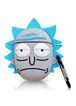 Силиконовый футляр Rick and Morty series для наушников AirPods + карабин Рик