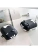 Силиконовый футляр Dogs для наушников AirPods 1/2 Haski stands / Черный