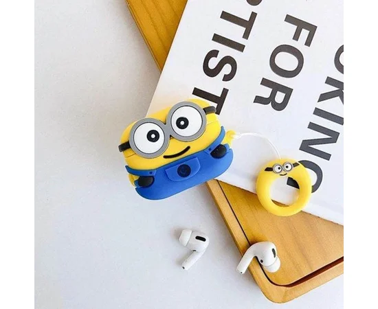 Силиконовый футляр Cartoons&Heroes для наушников AirPods 3 + кольцо Миньон 1
