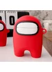 Силиконовый футляр Among Us для наушников AirPods 1/2 + кольцо Красный