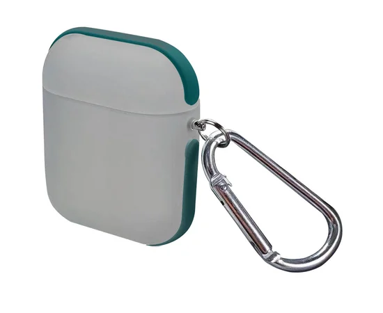 TPU футляр Matte Type для наушников AirPods 1/2 Зеленый / Черный