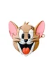 Силиконовый футляр Tom & Jerry series для наушников AirPods + карабин Джерри/Коричневый