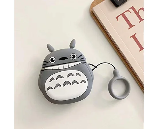 Силиконовый футляр Cartoons&Heroes для наушников AirPods 1/2 + кольцо Тоторо