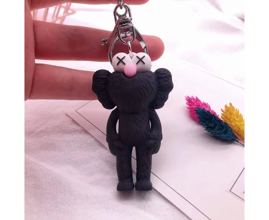 Силиконовый футляр Cute Charm для наушников AirPods Pro Kaws / Черный