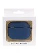 Силиконовый футляр New с карабином для наушников Airpods Pro Синий / Navy blue