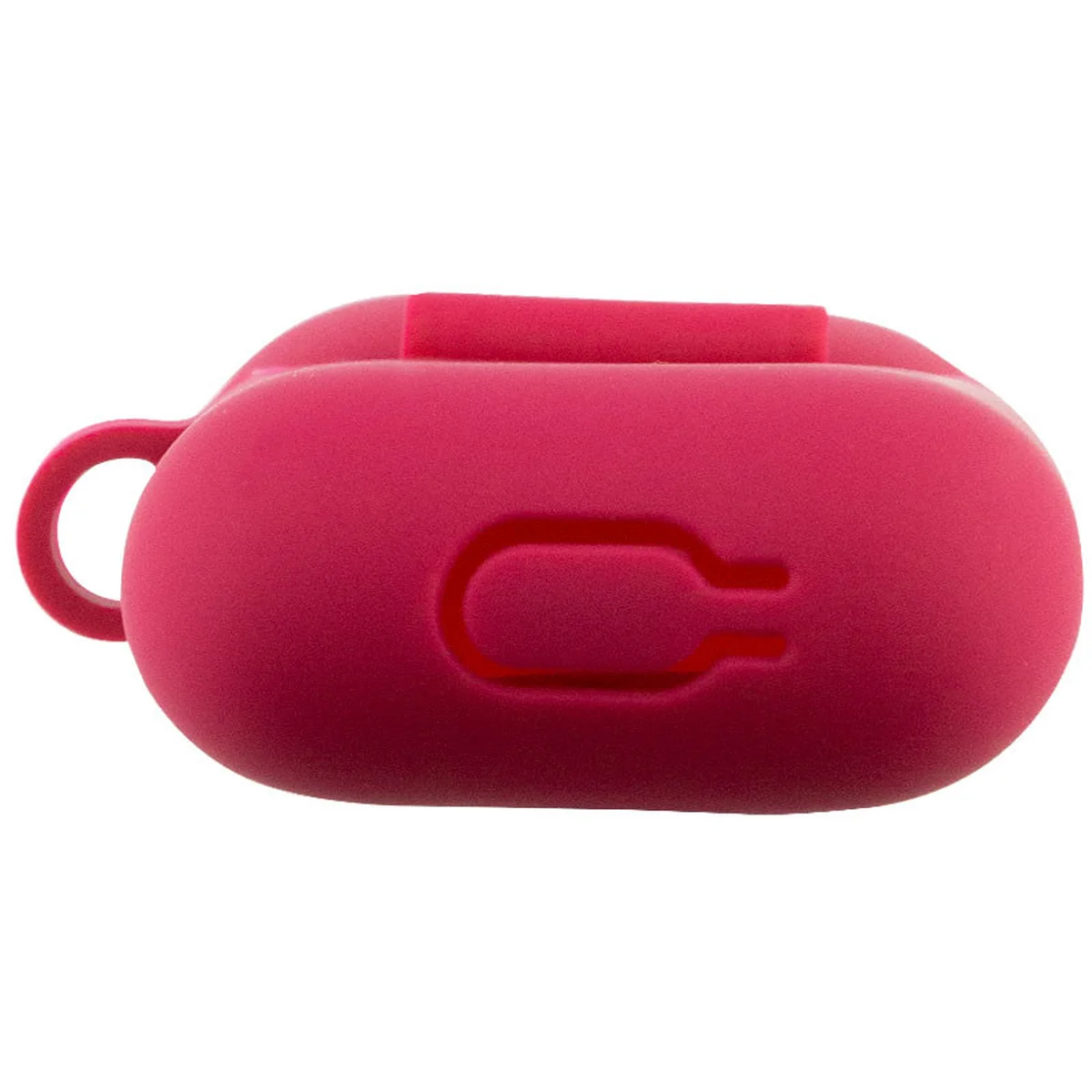 Силиконовый футляр New с карабином для наушников Airpods 1/2 Красный / Rose Red