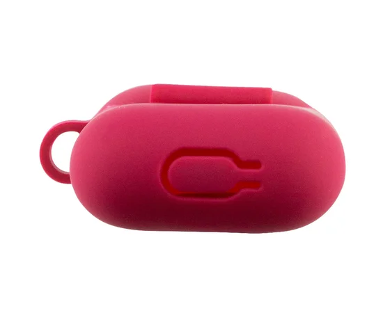 Силиконовый футляр New с карабином для наушников Airpods 1/2 Красный / Rose Red