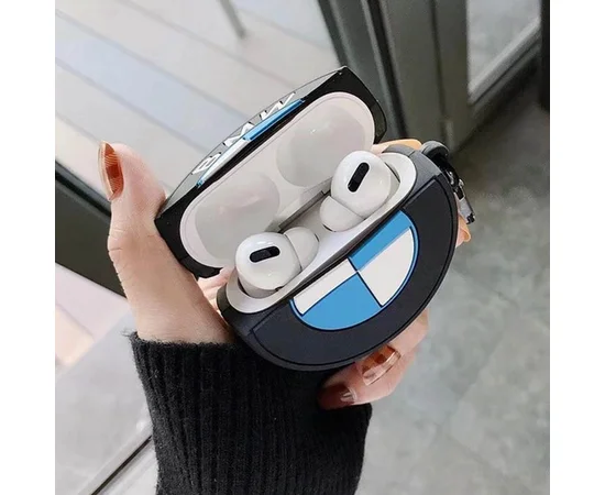 Силиконовый футляр Brand для наушников AirPods 3 + карабин BMW