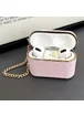 Кожаный футляр Suitcase для наушников AirPods Pro / Pro 2 Pink