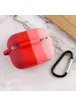 Силиконовый футляр Colorfull для наушников AirPods Pro Розовый / Красный