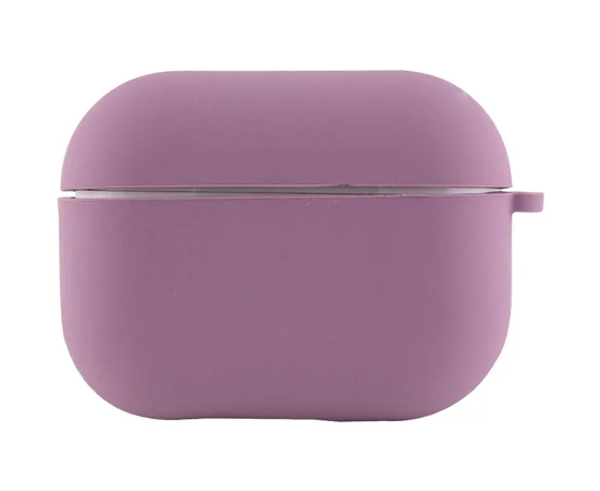 Силіконовий футляр з мікрофіброю для навушників Airpods Pro Ліловий / Lilac Pride