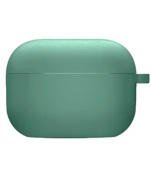 Силиконовый футляр с микрофиброй для наушников Airpods 3 Зеленый / Pine Needle