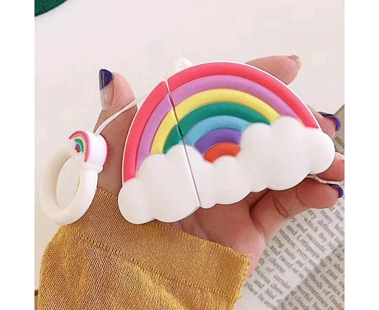 Силиконовый футляр Fairy Tale series для наушников AirPods 1/2 Rainbow