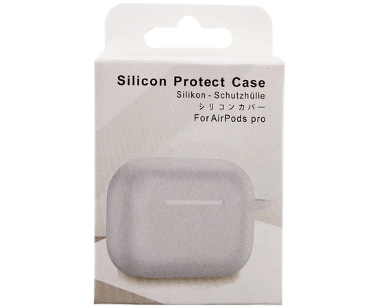 Силиконовый футляр для наушников AirPods Pro 2 Белый / White