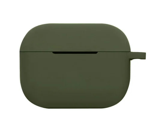 Силиконовый футляр New с карабином для наушников Airpods Pro Зеленый / Dark Olive