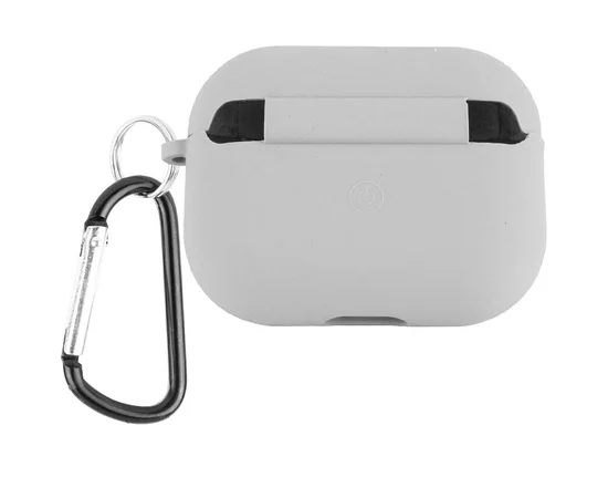 Силіконовий футляр із мікрофіброю для навушників Airpods Pro Сірий / Stone