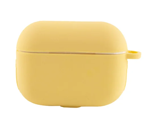 Силиконовый футляр New с карабином для наушников Airpods Pro Желтый / Yellow