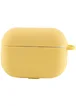 Силиконовый футляр New с карабином для наушников Airpods Pro Желтый / Yellow