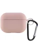 Силіконовий футляр з мікрофіброю для навушників Airpods Pro Рожевий / Pink Sand