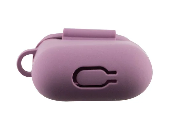 Силиконовый футляр New с карабином для наушников Airpods 1/2 Лиловый / Lilac Pride