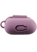 Силиконовый футляр New с карабином для наушников Airpods 1/2 Лиловый / Lilac Pride