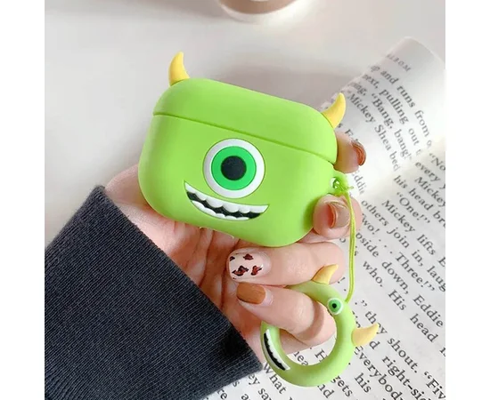 Силіконовий футляр Cartoons&Heroes для навушників AirPods Pro + кільце Майк Вазовські