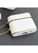 Кожаный футляр Suitcase для наушников AirPods Pro / Pro 2 White