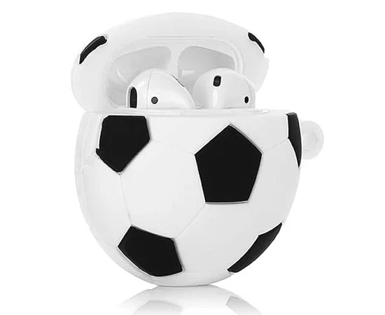 Силиконовый футляр Brand для наушников AirPods 1/2 + карабин Football