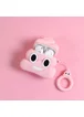 Силиконовый футляр Poop для наушников AirPods Розовый