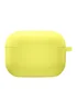 Силиконовый футляр с микрофиброй для наушников Airpods Pro Желтый / Bright Yellow