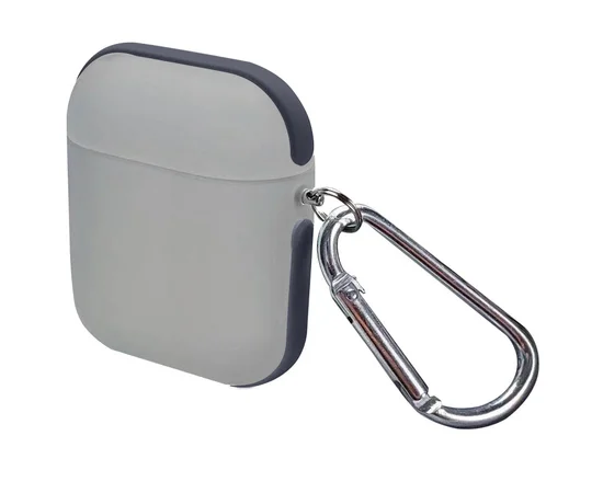 TPU футляр Matte Type для наушников AirPods 1/2 Черный / Черный