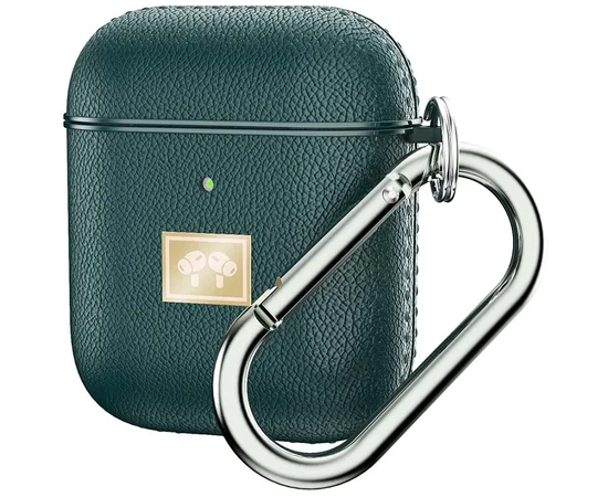 TPU футляр Leather Type для наушников AirPods 1/2 Зеленый