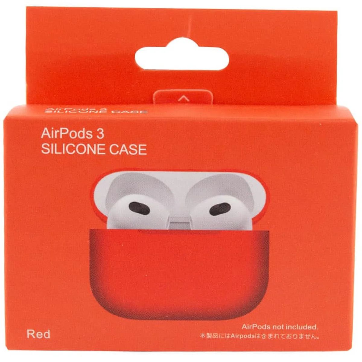 Силиконовый футляр для наушников AirPods 3 Красный / Red