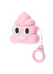 Силиконовый футляр Poop для наушников AirPods Розовый