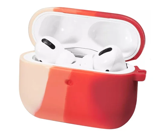 Силиконовый футляр Colorfull для наушников AirPods 3 Розовый / Красный
