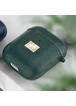 TPU футляр Leather Type для наушников AirPods 1/2 Зеленый
