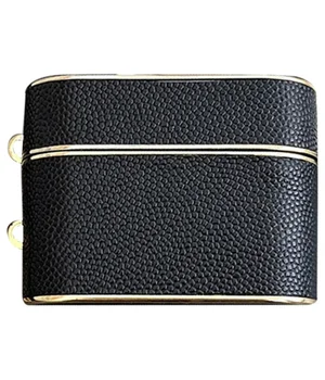 Кожаный футляр Suitcase для наушников AirPods 3 Black